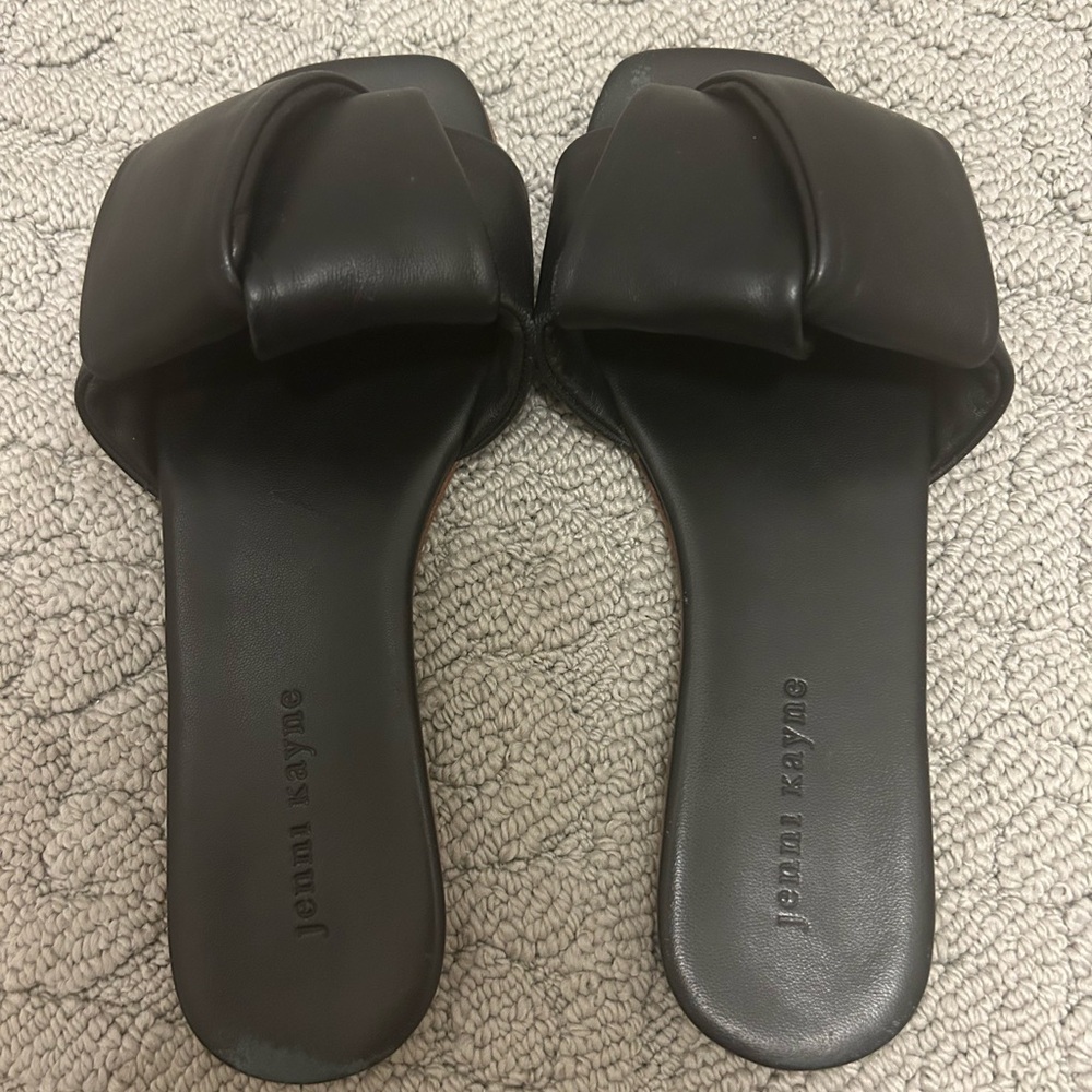 Jenni Kayne Black Leather Women's Sandals